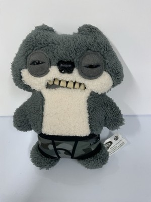 Wellensittich Fuggler skizzenhaftes Eichhörnchen grau lustig hässliches Monster Plüschtier 9 Zoll süß
