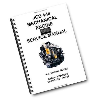 JCB 444 MECHANISCHER MOTOR - SERIAL SA, SB, SC, SD, SF - SERVICE WERKSTATT REPARATUR