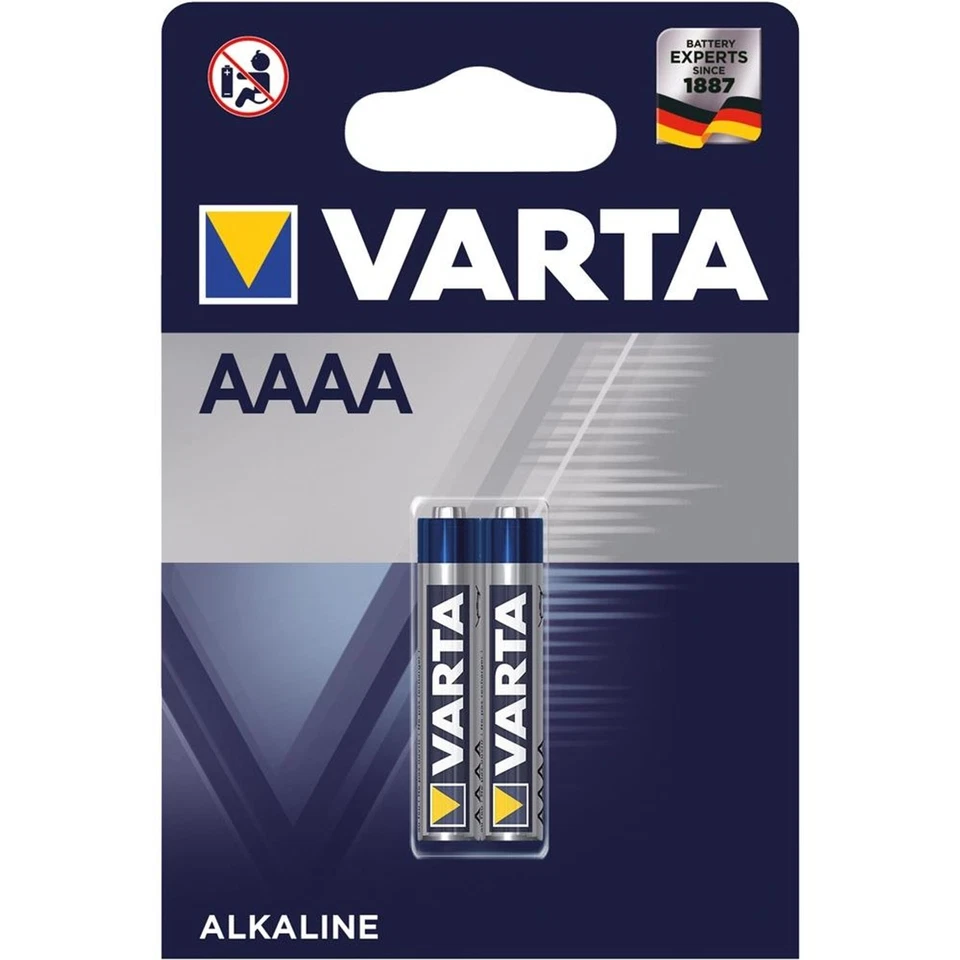 Mini Batterie (AAAA), 1,5V, LR61, Alkali-Mangan, 650mAh, Ø 8,3 x 42,5 mm - Bild 1 von 1