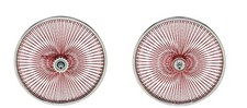 CHROME Bicycle 20" Wheelset 144 RED TWISTED SPOKES Lowrider Cruiser Bikes