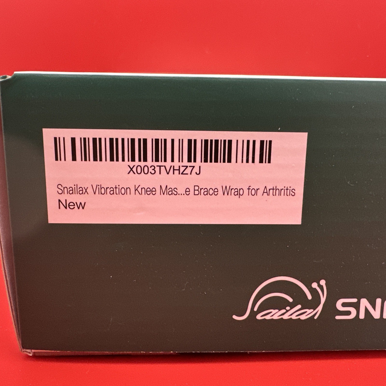 SNAILAX HEATED KNEE BRACE W/ MASSAGE, HEAT - VIBRATION - TIMER, *NEW*