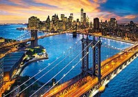 Puzzle (3000 T.) New York Im Abendglanz (Clementoni) Neu/Ovp