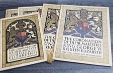 4x 1937: Coronation of George VI & 1x 1953 Queen Elizabeth II: Programme Bundle