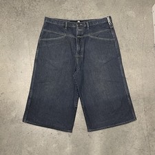 Size 40 - Marithe Francois Girbaud Baggy Blue Denim Shorts Men Jeans Vintage Y2K