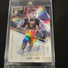 2020-21 Panini Recon True Potential Signatures Gabe Vincent Gold /10 RC Auto SP