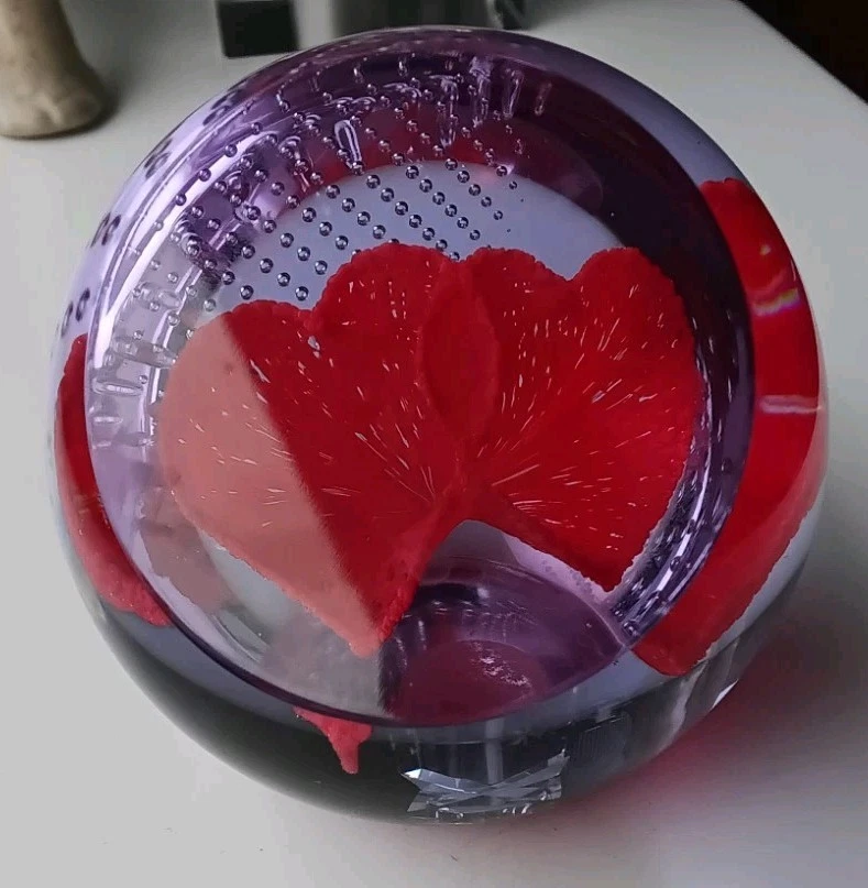 CAITHNESS Glass LOVE HEARTS Paperweight  Y29182 - Image 2 of 4