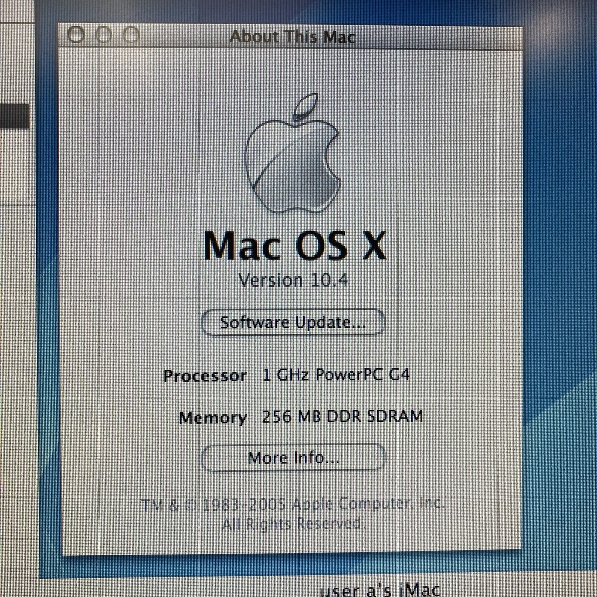 Apple iMac G4 M6498 17