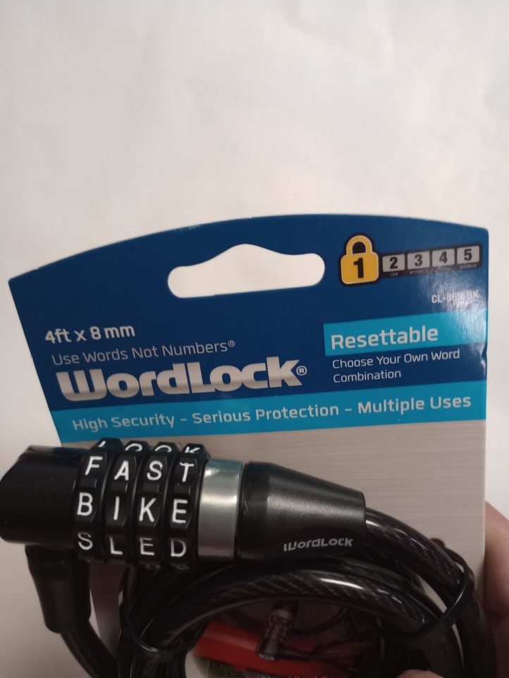 Wordlock Disc Wordlock 4ft x 8mm (All Weather Vinyl Coating To Prevent Scratching ...