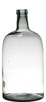 Inna-Glas Glasflasche Niran, Recycelt, Klar-GrüN, 40Cm, Ø19Cm