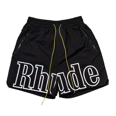 Top Quality Men RHUDE Letter Logo Drawstring Polyester Beach