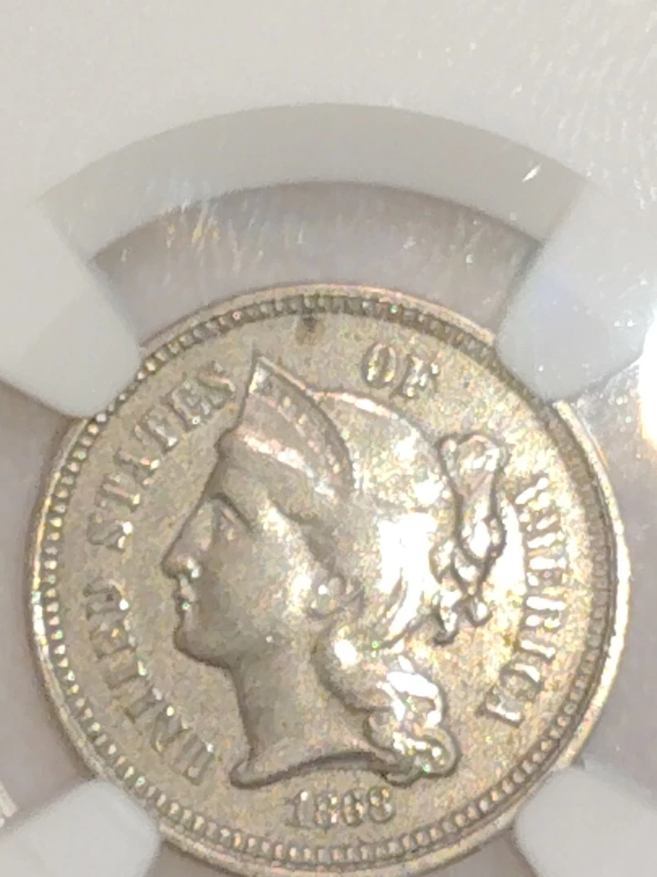 1868 Nickel Three cent - Image 2 of 4
