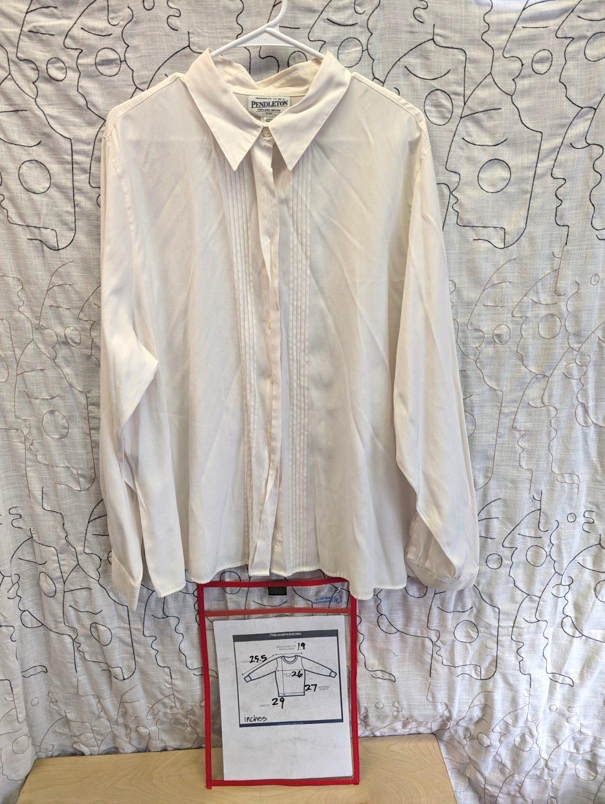 Pendleton Womens Long Sleeve Button Down Shirt 22… - image 5