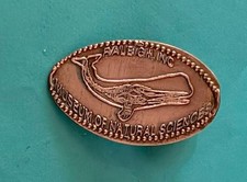HUMPBACK WHALE NORTH CAROLINA MUSEUM NATURAL SCIENCE PRESSED PENNY RETIRED