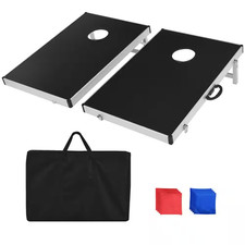 Foldable Bean Bag Toss Cornhole Game Set Tailgate Regulation W/Carrying Bag