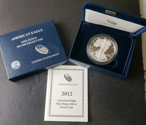 2012 W Proof $1 American Silver Eagle Dollar