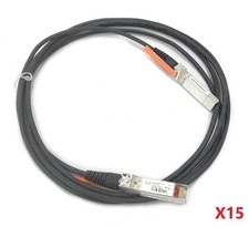 Lot of 15 Cisco SFP-H10GB-CU3M 3M 10G Passive...