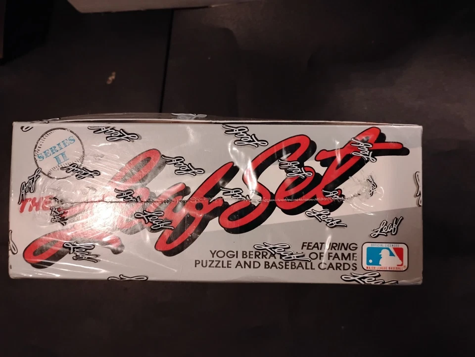 1990 LEAF BASEBALL SERIES 2 FACTORY SEALED Wax BOX 36 Packs Frank Thomas RC *1 - Image 3 of 4