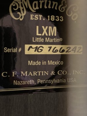 Martin LXM Little Martin Acoustic Guitar 6 String w/ Bag | eBay