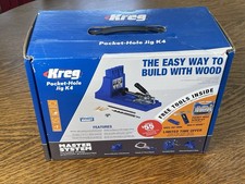 Kreg K4MS Jig Master System HERRAMIENTAS GRATUITAS DE BONIFICACIÓN Mini Plantilla, Kit de Tornillos, MULTI-MARCA.