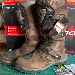 FORMA Adventure Motorcycle Boots In Brown UK Size 10 EU45
