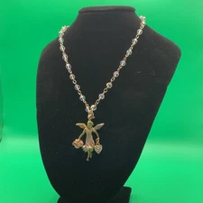 Kirk’s Folly Fairy Aurora Borealis Crystal Necklace With Removable Fairy Charm