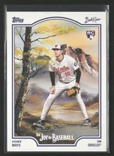 2025 Topps X Bob Ross The Joy of Babseball #91 Coby Mayo RC
