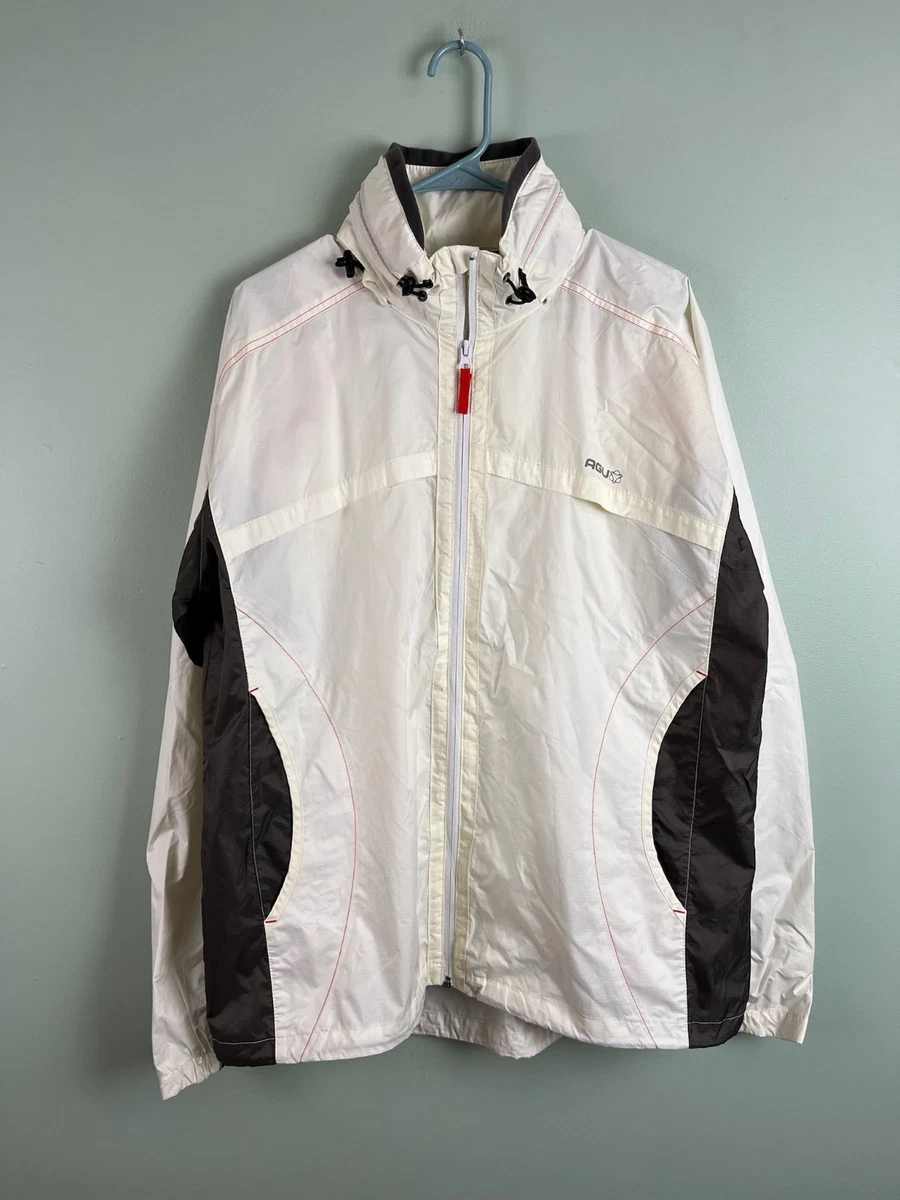 Veste Cycliste Agu Vintage – Bleu Et Blanc – Taille M – Polyester – Hiver