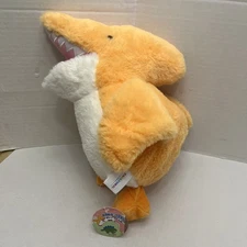 Takashoji Orange Pterodactyl Dinosaur 12" Plush Stuffed Animal Kawaii Round 1