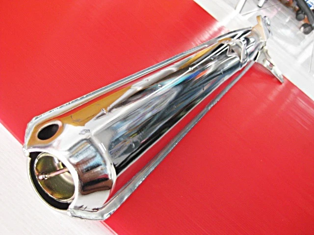 Fit SUZUKI A100 AS100 AC100 EXHAUST MUFFLER "CHROME PLATED" 2 HOLES #BI629# - Image 4 of 4