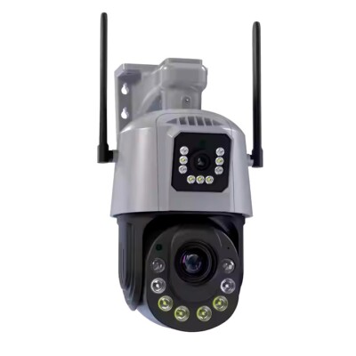Dual Lens, Security Camera, PTZ 6mp, Ultra HD