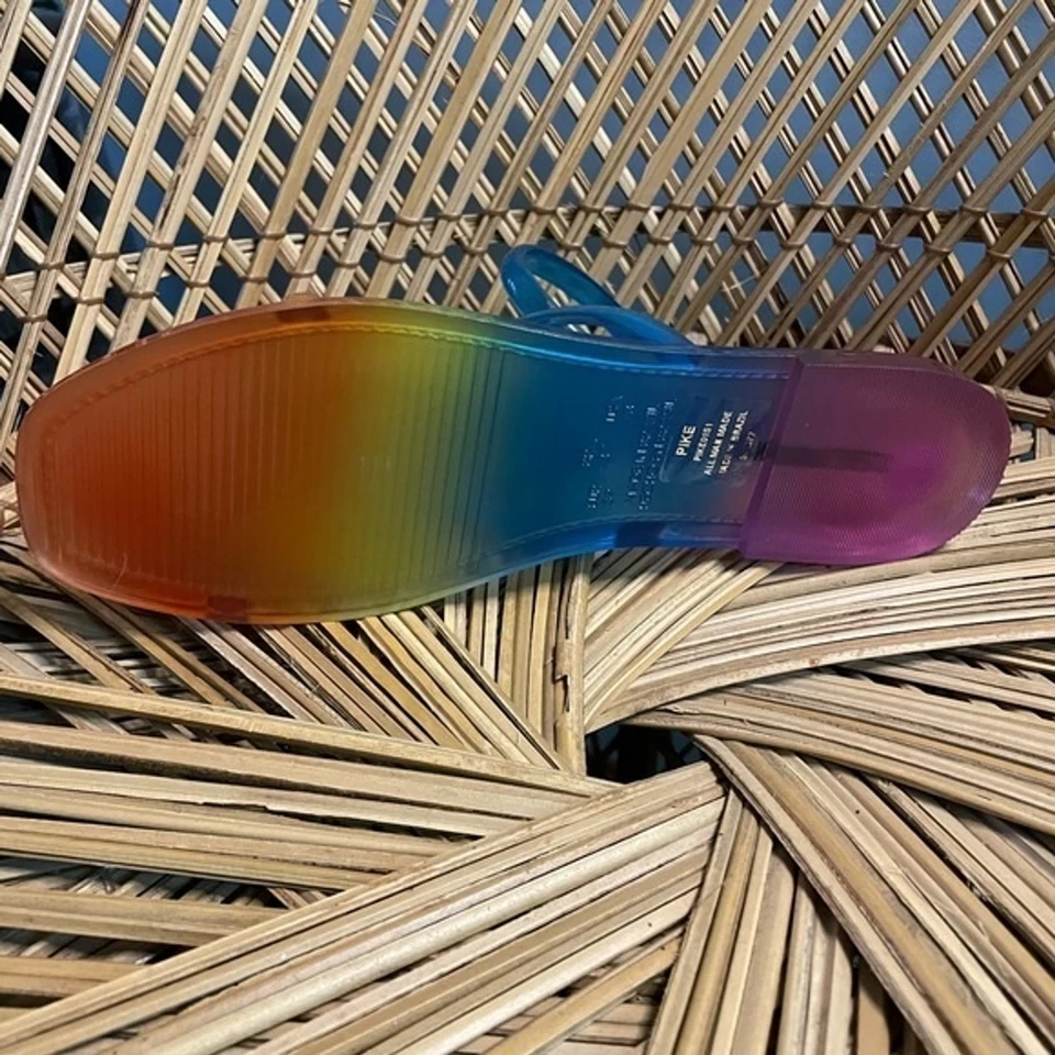 New Steve Madden Rainbow Pike Sandals Ladies 8 - Image 3 of 4