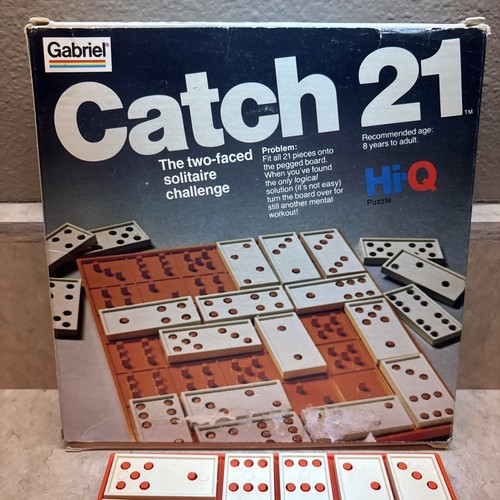 Vintage 1978 Catch 21 Solitaire Game Hi-Q Puzzle by Gabriel - Picture 3 of 7