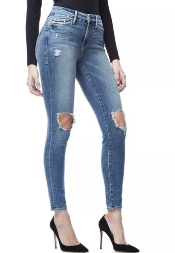 High Rise Ripped GAGL899 Skinny Jeans 