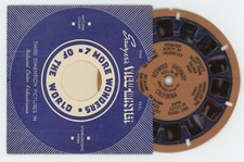 Redwood Highway California 1939 Blue Ring Circle Blue Back View-Master Reel 111