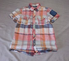 H&M L.O.G.G. Button Up Shirt Boys 7/8 Y Pearl...
