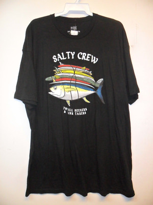 SALTY CREW Men's VOYAGER S/S T-Shirt - BLK - XXL - NWT - LAST ONE LEFT