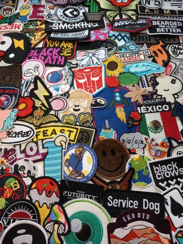 10 MIXED IRON on and SEW on patches. Huge patch lot ships USA free! Appliques - Picture 2 of 12