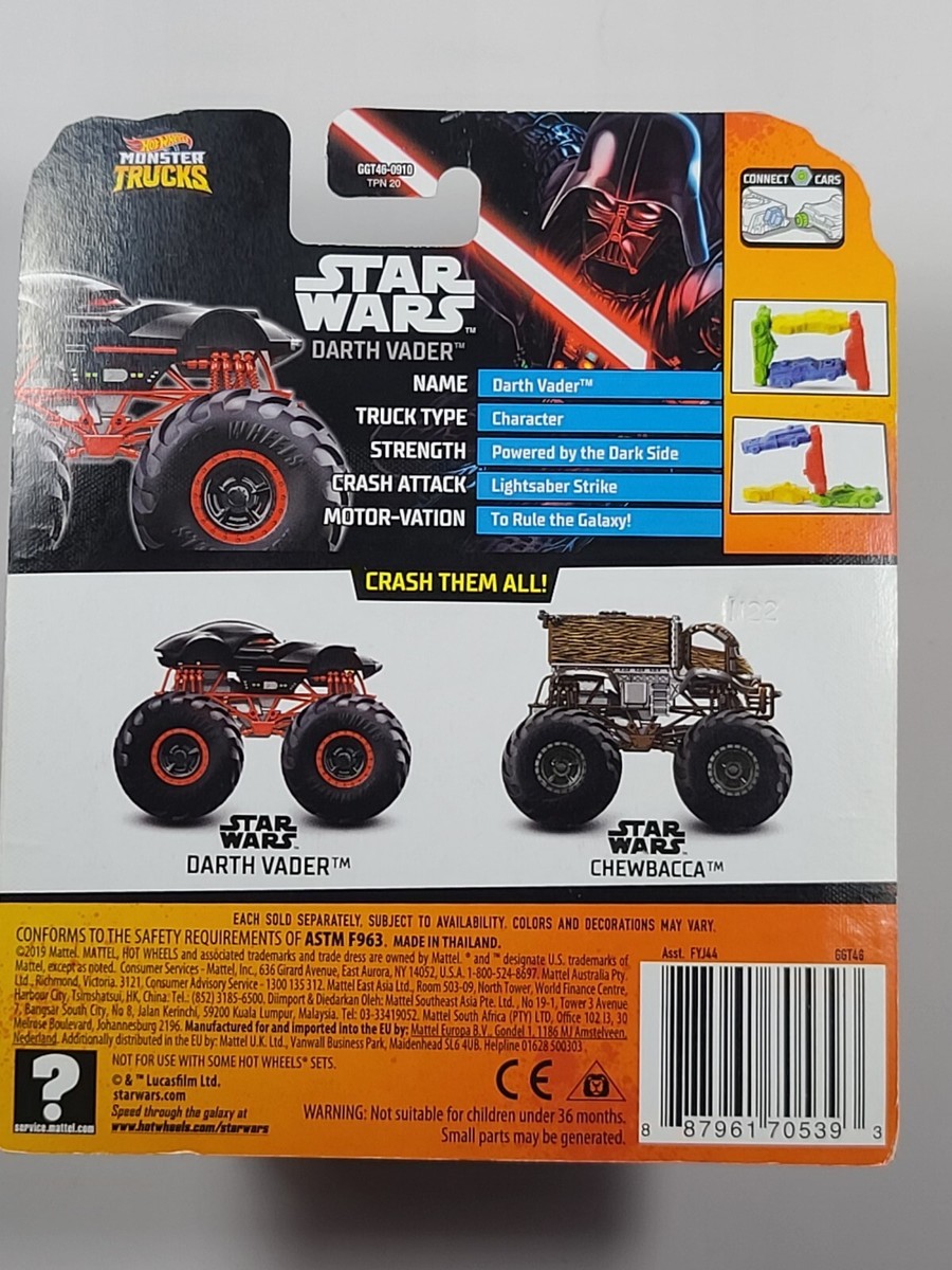 Hot Wheels Monster Trucks 1:64 Star War's Darth Vader with Connect