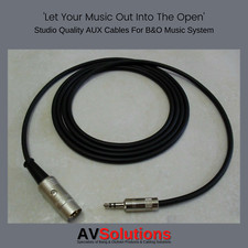 Bang & Olufsen AUX Cable for B&O BeoSound iPod iPad iPhone MP3 PC TV SHQ - 8 M
