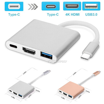 USB Type C to HDMI HDTV TV Cable Adapter Converter For iPhone 16 Pro Max 16 Plus