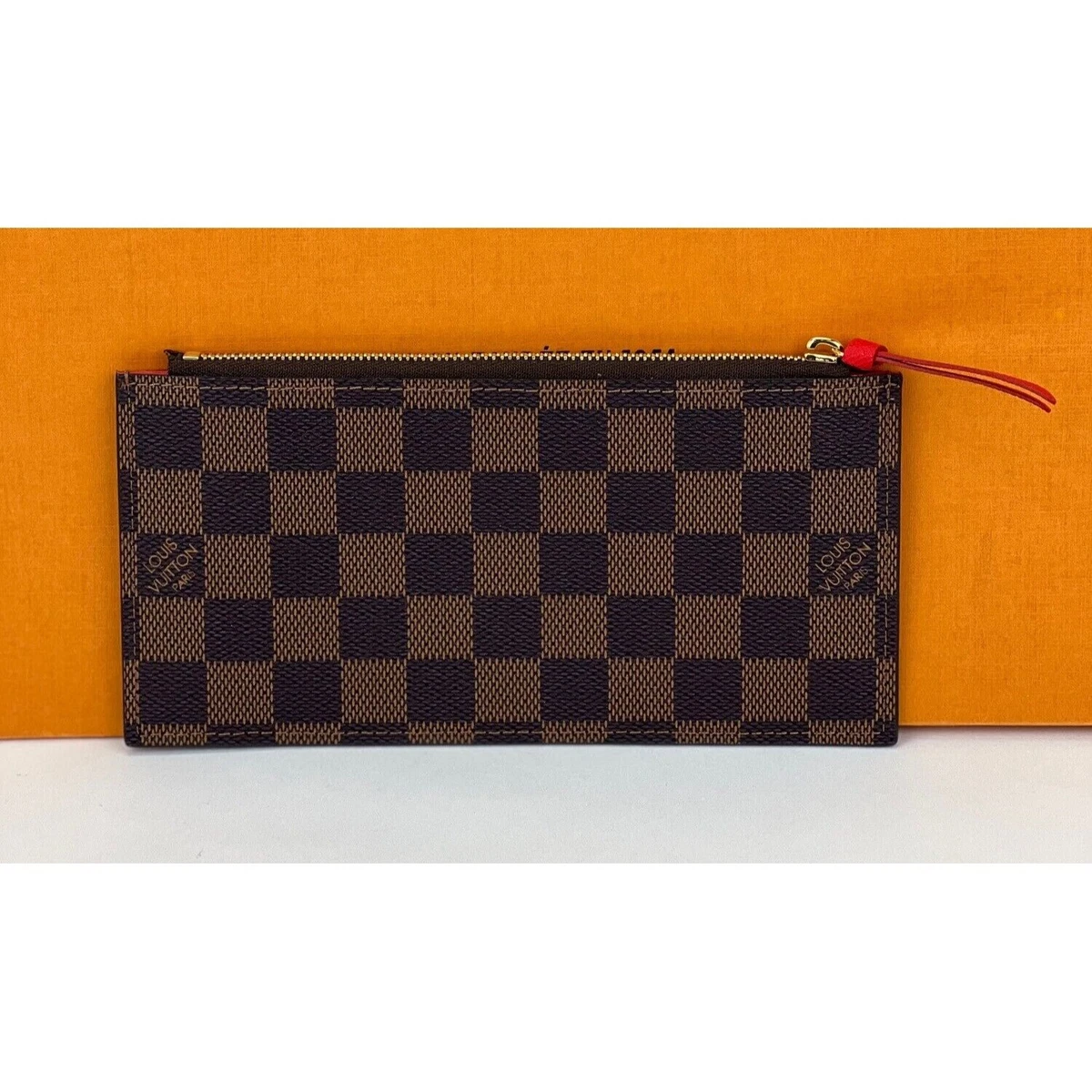 Louis Vuitton Pochette Felicie Damier Ebene Canvas Wallet