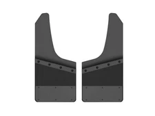 LIBRA Kick Back Mud Flaps 14" Wide Heavy Duty Rubber Stainless Steel Universa...