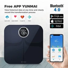 YUNMAI M1301B Premium Bluetooth Smart Scale  IOS Android Fitbit Apple He G2U