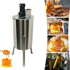 4-Rahmen Elektrische Wabenschleuder Honigschleuder Edelstahl Honig Abscheider