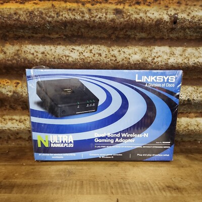 Linksys WGA600N Dual-Band Wireless-N-Gaming Adapter N Ultra Range Plus Cisco