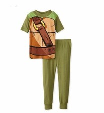 Teenage Mutant Ninja Turtles Boy's Costume Cotton Pajama Set, Size 10