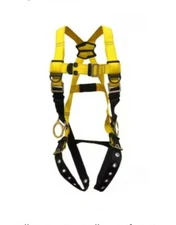 Guardian Fall Protection 37013 Full Body Harness  Black/Yellow, Size M-L, N£W