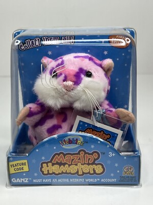 Pixie Webkinz Mazin Pink Purple Hamster Sealed Unused Code First Edition NEW!