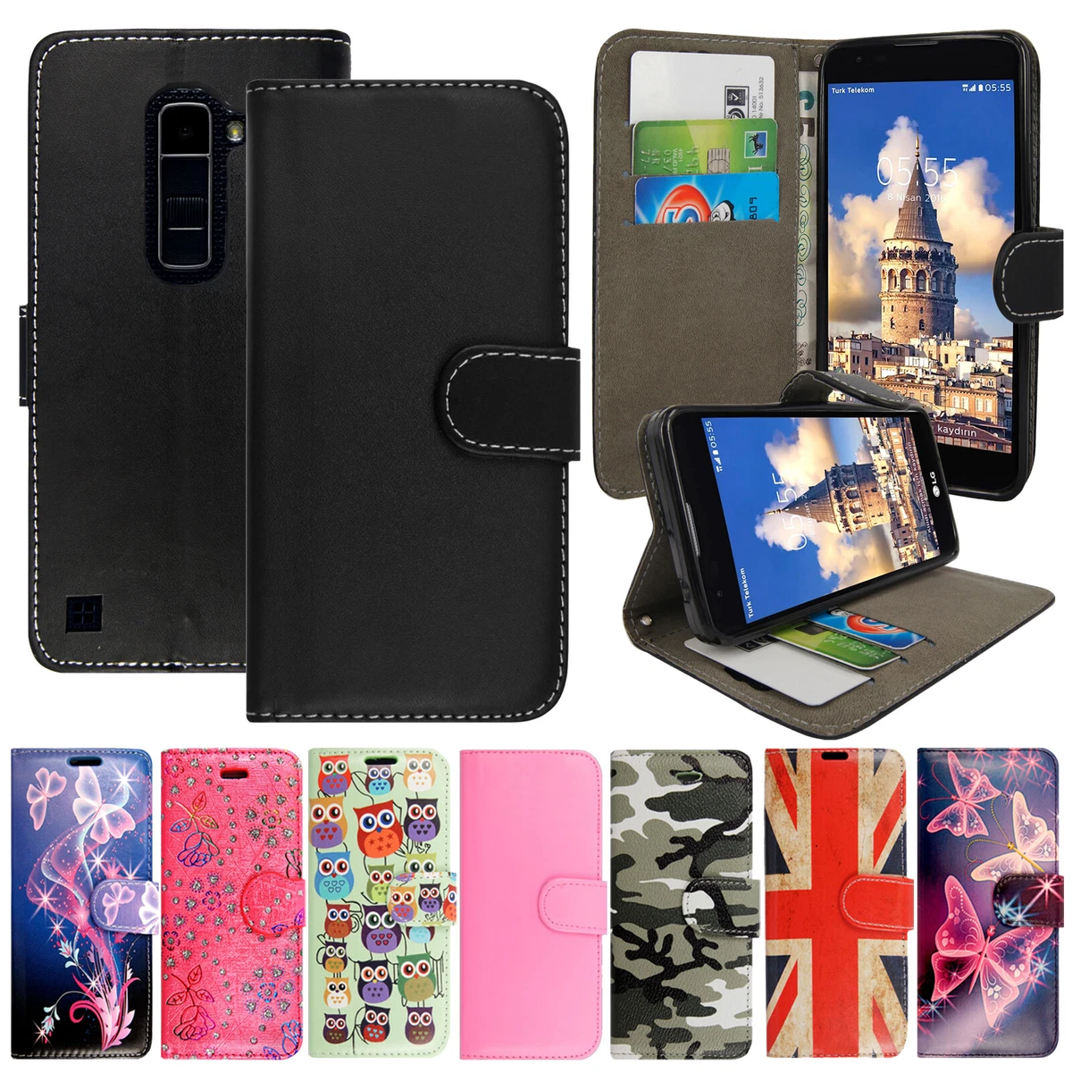 Cadorabo Custodia Flip Con Chiusura Magnetica Per LG Stylus 2 - Colore Rosso Mela, Pelle Sintetica - 5