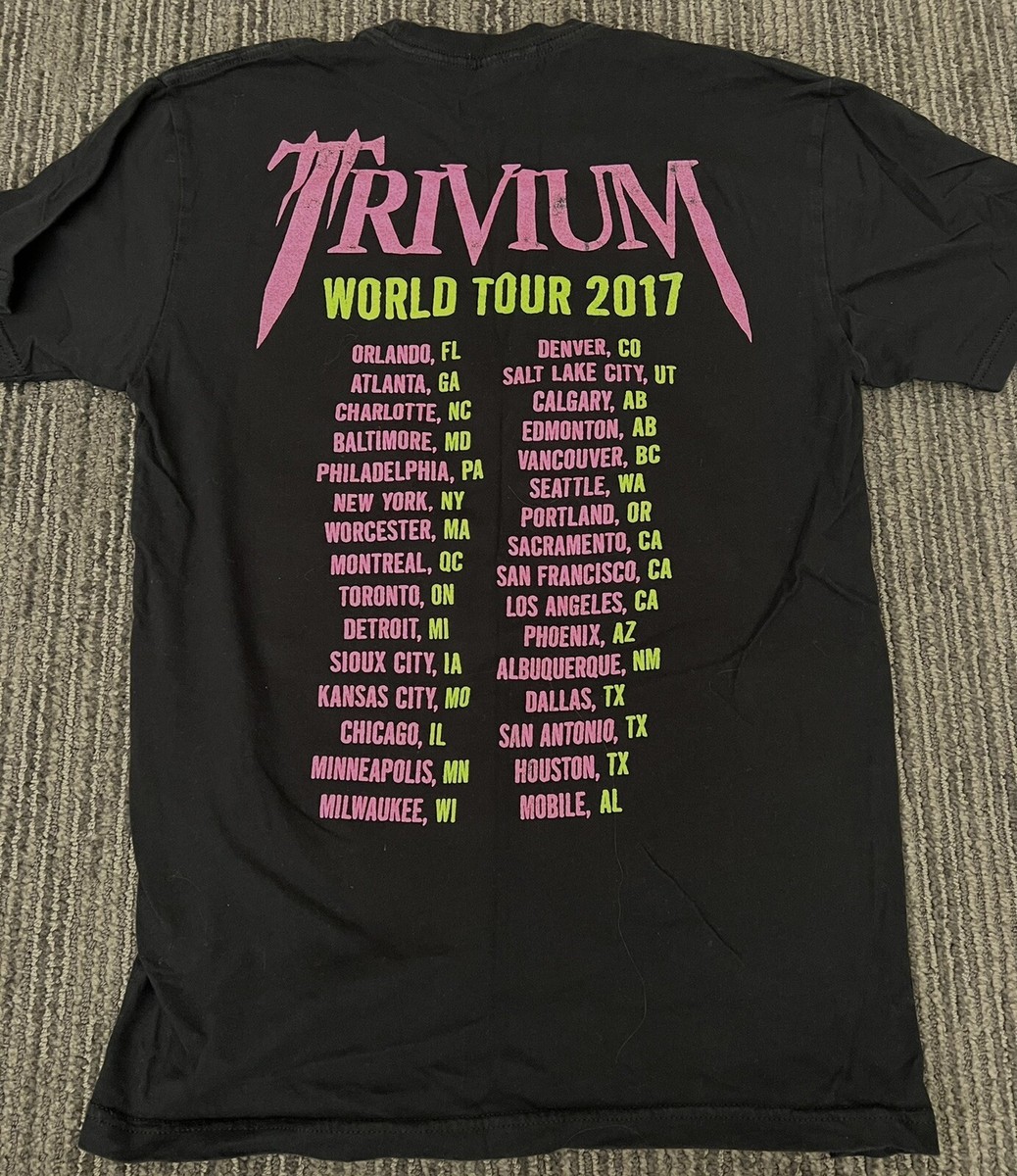 TRIVIUM ツアーTシャツ 2017 Trivium Shirt World Tour 2017 Size SMALL | eBay